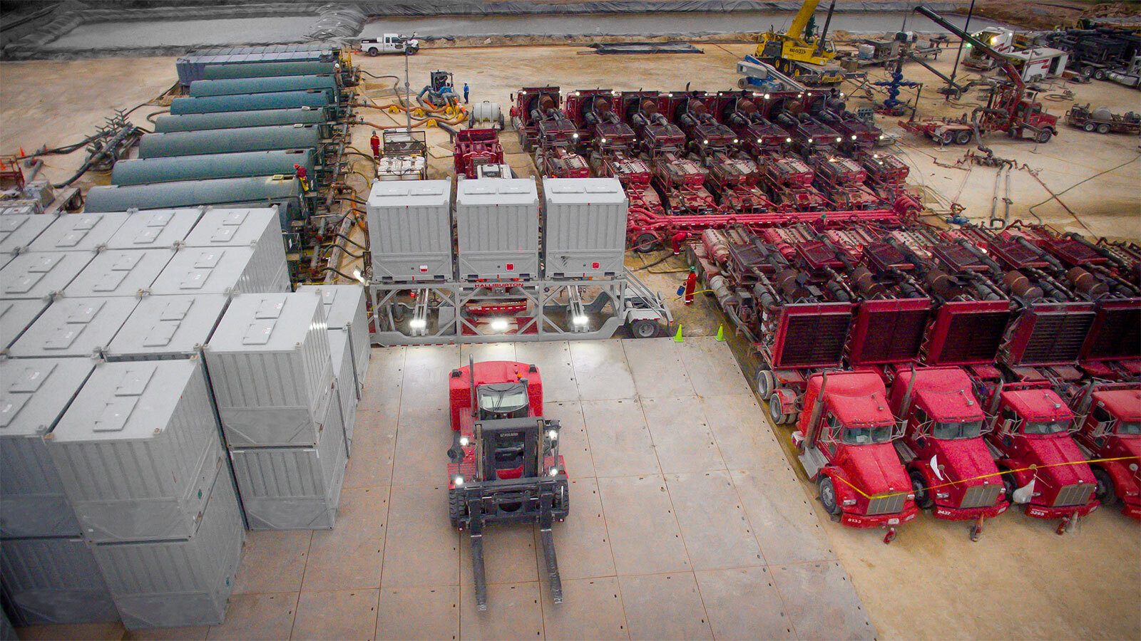 Halliburton sand and logistic services